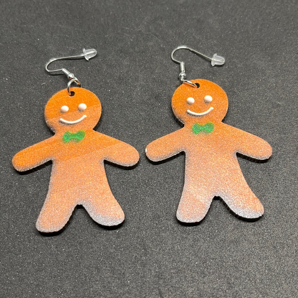 Earrings Christmas gingerbread manโ